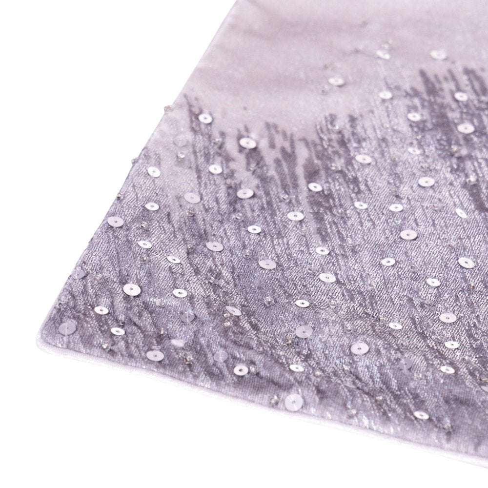 16" X 24" Gray And Silver Lumbar Geometric Throw Pillow Cover