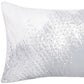16" X 24" Ivory And Silver Lumbar Geometric Throw Pillow Cover