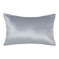16" X 24" Ivory And Silver Lumbar Geometric Throw Pillow Cover
