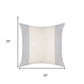 22" Blue And Ivory Striped Cotton Throw Pillow Cover