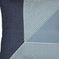 20" Blue And White Striped Cotton Throw Pillow Cover