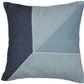 20" Blue And White Striped Cotton Throw Pillow Cover