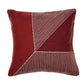 24" Rust And White Striped Cotton Throw Pillow Cover