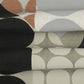 20" Black And Beige Geometric Cotton Throw Pillow Cover