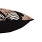 20" Beige And Black Floral Throw Pillow Cover