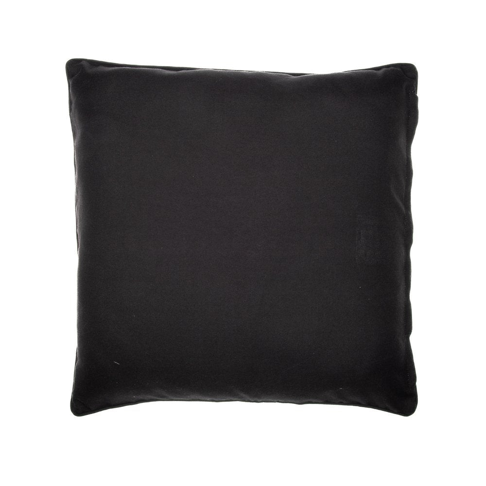 20" Beige And Black Floral Throw Pillow Cover