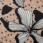 20" Beige And Black Floral Throw Pillow Cover