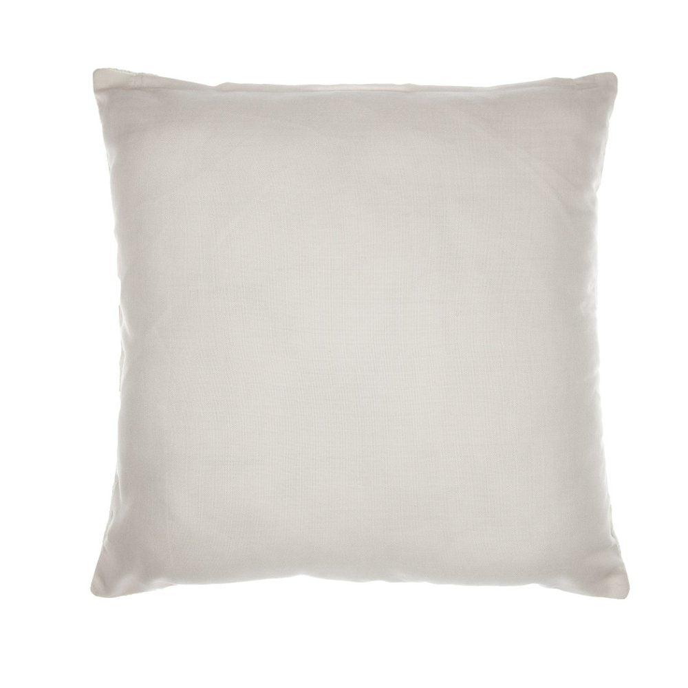 20" Gray Yellow And White Check Throw Pillow Cover