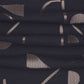20" Black And Beige Geometric Cotton Blend Throw Pillow Cover