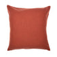 24" Orange And Ivory Geometric Cotton Blend Throw Pillow Cover