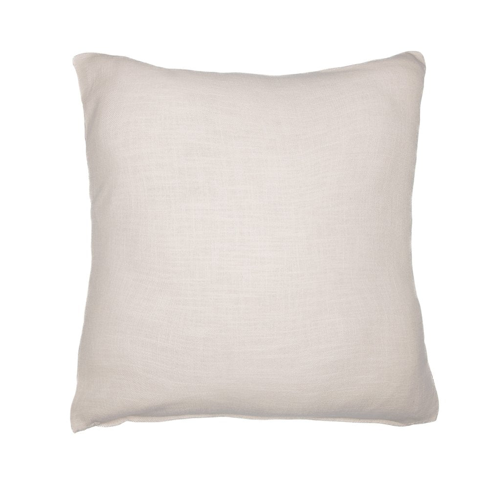 24" Ivory Brown And Red Geometric Cotton Blend Throw Pillow Cover