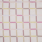 20" Cream Brown And Pink Check Cotton Blend Throw Pillow Cover
