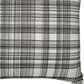 20" White And Black Check Cotton Blend Throw Pillow Cover