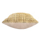 22" Brown And Tan Geometric Cotton Throw Pillow Cover with Texture