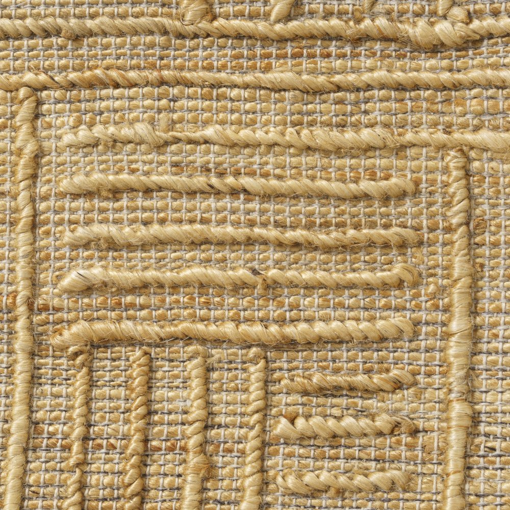 22" Brown And Natural Geometric Cotton Throw Pillow Cover