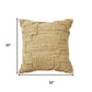 22" Brown And Tan Medallion Cotton Throw Pillow Cover with Texture