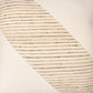 24" White And Beige Geometric Silk Throw Pillow Cover