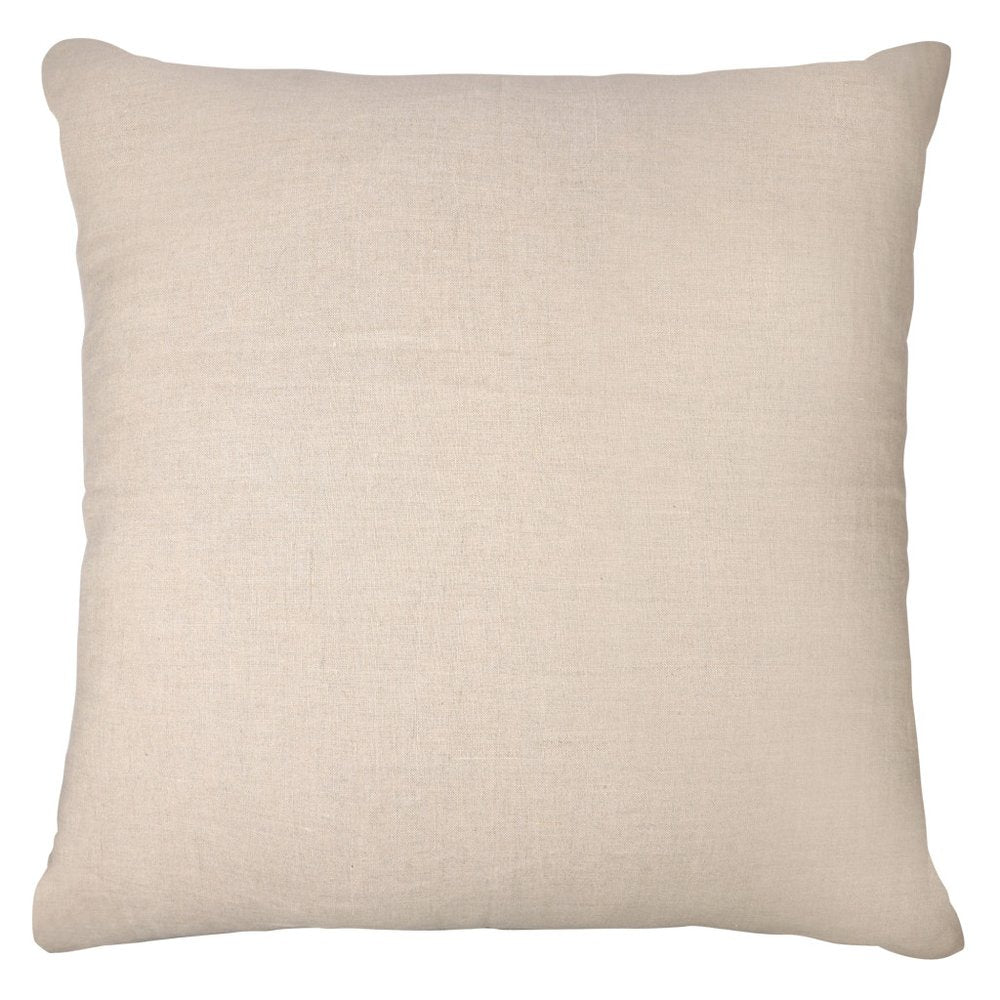 24" White And Beige Check Silk Throw Pillow Cover