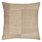 24" Natural And Beige Geometric Silk Throw Pillow Cover