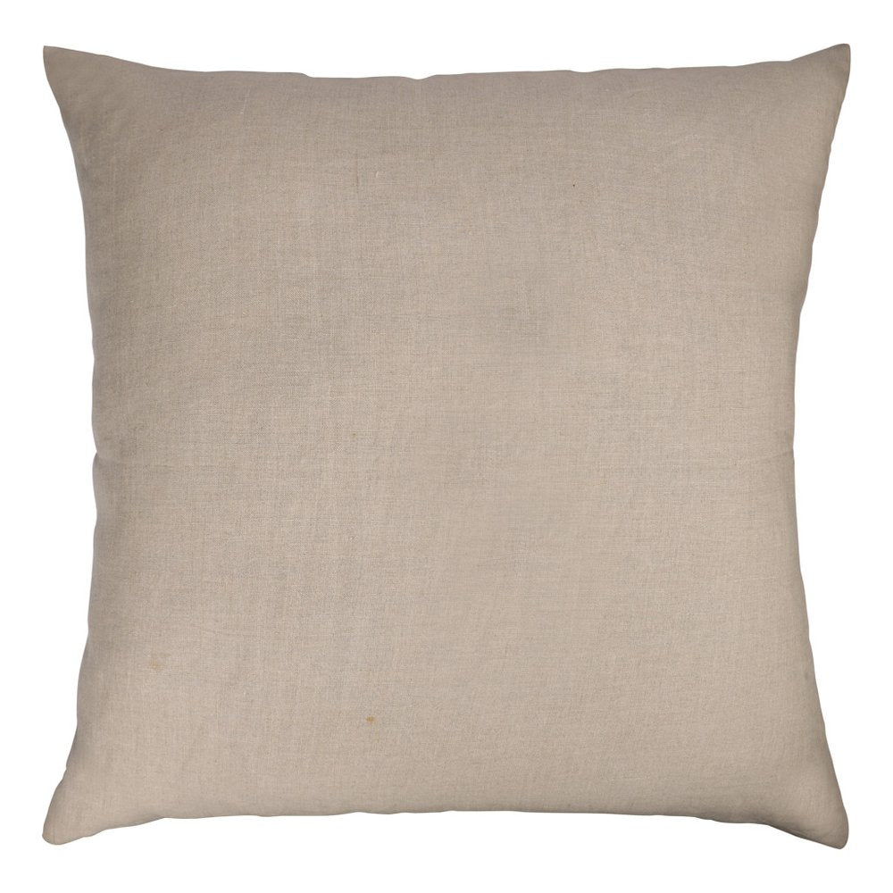 24" Natural And Beige Geometric Silk Throw Pillow Cover