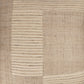 24" Natural And Beige Geometric Silk Throw Pillow Cover