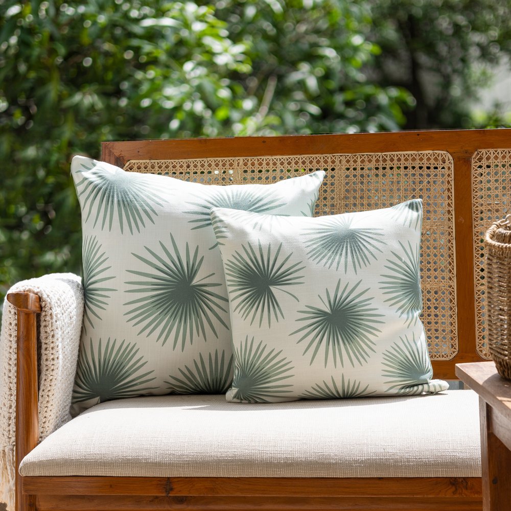 18" Coral And Off White Floral Throw Pillow Cover