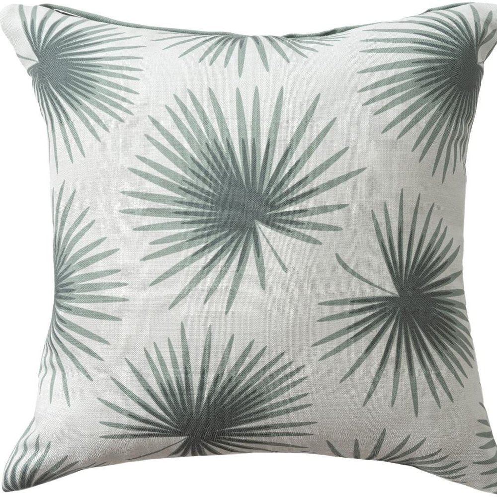 22" Coral And Off White Floral Throw Pillow Cover