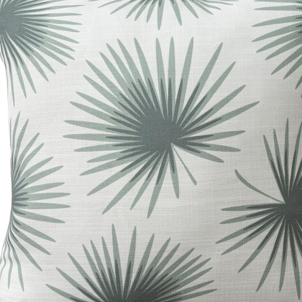 22" Coral And Off White Floral Throw Pillow Cover