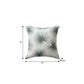 22" Green And White Beach Floral Throw Pillow Cover