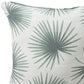 22" Green And White Floral Throw Pillow Cover
