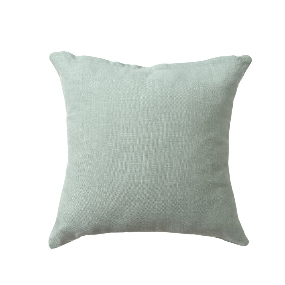 22" Green And White Floral Throw Pillow Cover