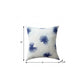 18" Blue And White Beach Floral Throw Pillow Cover