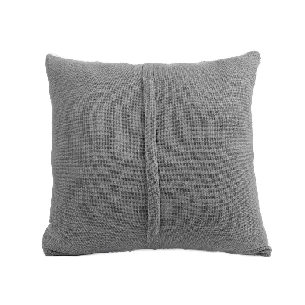 20" Light Gray And Yellow Medallion Throw Pillow Cover