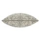 20" Sage And Ivory Damask Recycled Poly Linen Throw Pillow Cover