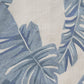 20" Blue And Ivory Beach Floral Cotton Throw Pillow Cover