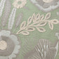 20" Green And Ivory Floral Cotton Throw Pillow Cover