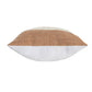 24" Rust And Ivory Striped Linen Blend Throw Pillow Cover