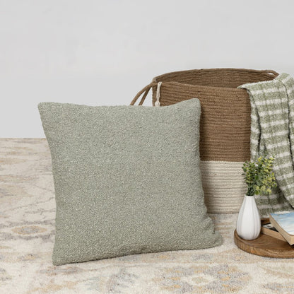 24" Green Throw Pillow Cover