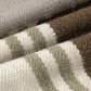 24" Brown And Gray Geometric Wool Blend Throw Pillow Cover
