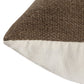 24" Brown And Gray Geometric Wool Blend Throw Pillow Cover