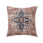18" Rust And Navy Blue Medallion Throw Pillow Cover