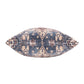 18" Navy Blue And Rust Medallion Throw Pillow Cover