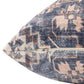 18" Navy Blue And Rust Medallion Throw Pillow Cover