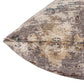18" Beige And Taupe Floral Throw Pillow Cover