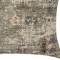 18" Beige And Green Floral Throw Pillow Cover