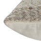 24" Beige Wool Throw Pillow Cover