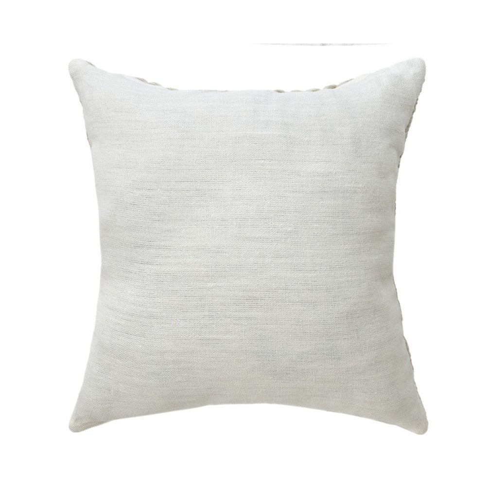 24" Beige Wool Throw Pillow Cover