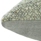 24" Green Wool Throw Pillow Cover