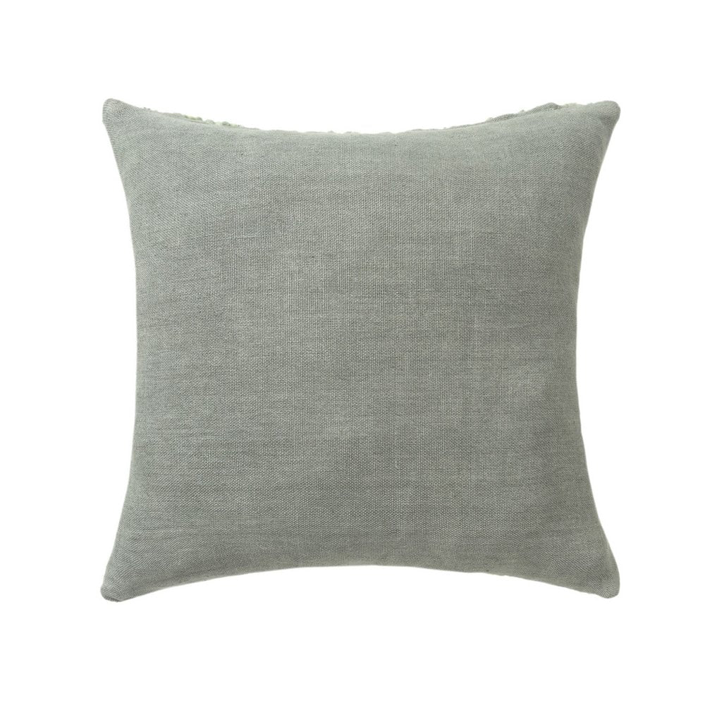 24" Green Wool Throw Pillow Cover