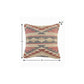 18" Pink And Gray Geometric Cotton Throw Pillow Cover